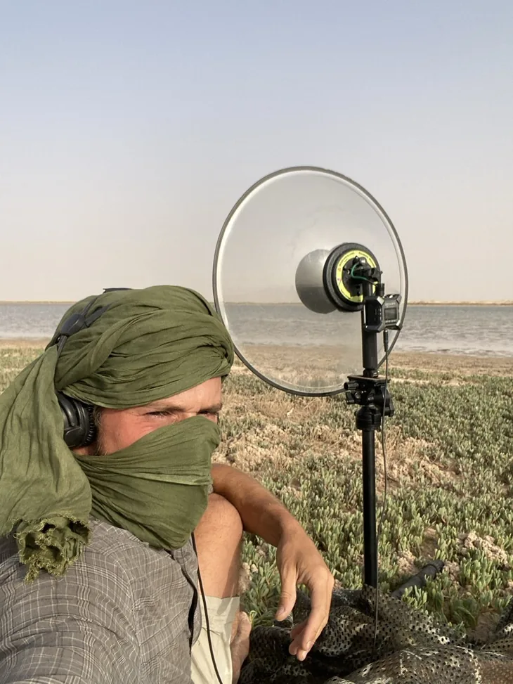 Listening at the dune edge
